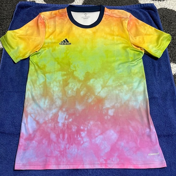 adidas Multicolor Tie-Dye Men's Jersey - Picture 1 of 7